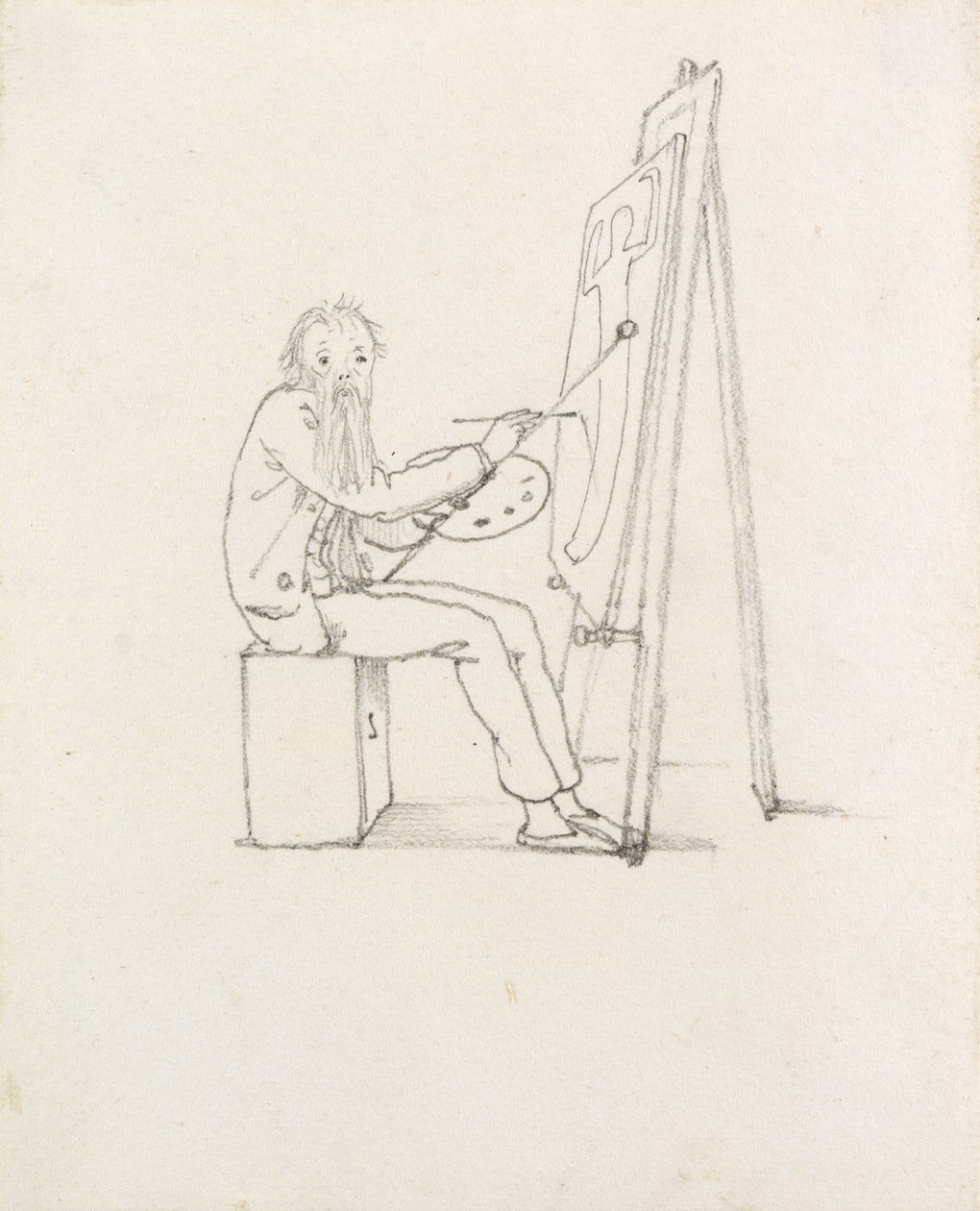 Kendi Kendine Karikatür, 1874 by Edward Burne Jones
