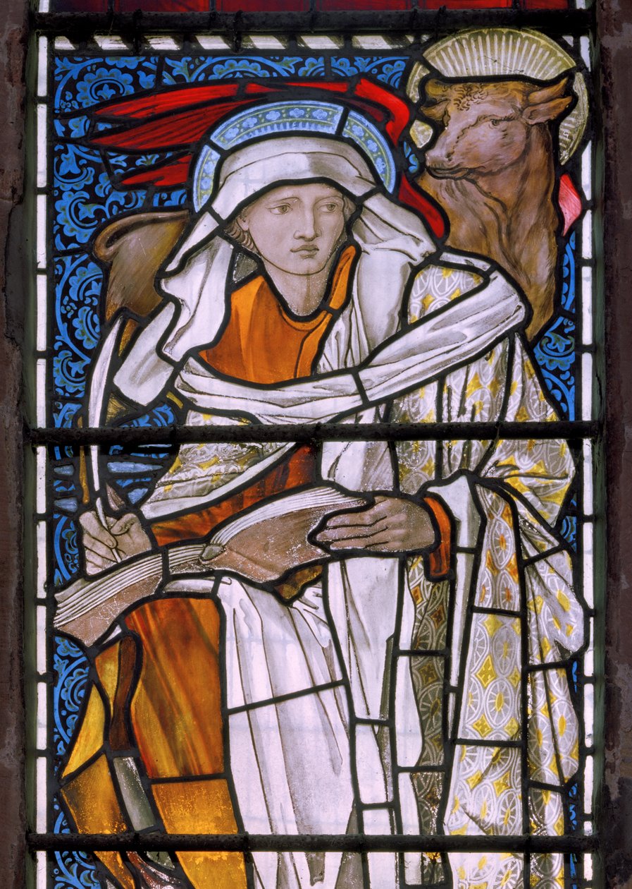 St Luke, 1877 (vitray) by Edward Burne Jones