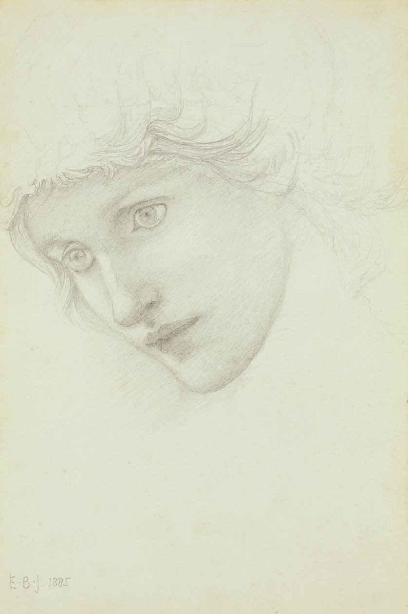 Deniz Kızı Başkanı için Çalışma, 1885 by Edward Burne Jones