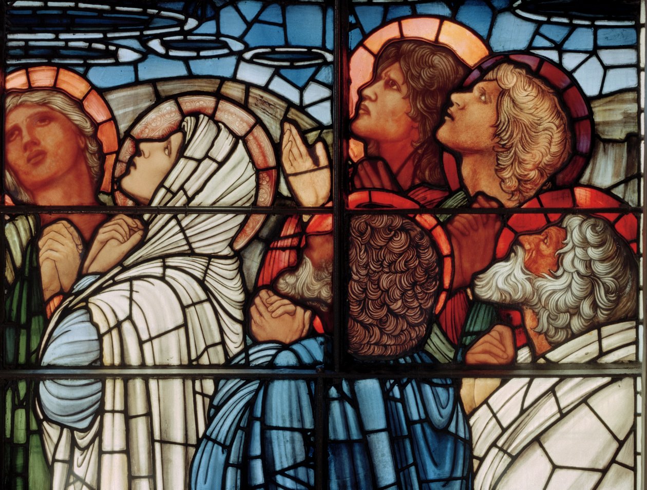 Yükseliş Penceresi, detay, 1885 (vitray) by Edward Burne Jones