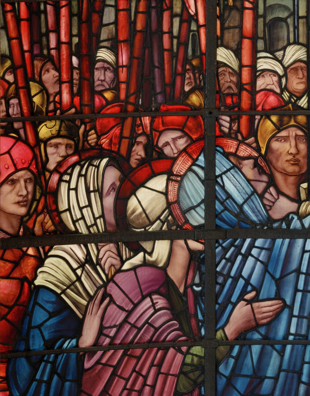 Çarmıha Gerilme Penceresi, detay, 1888 (vitray) by Edward Burne Jones