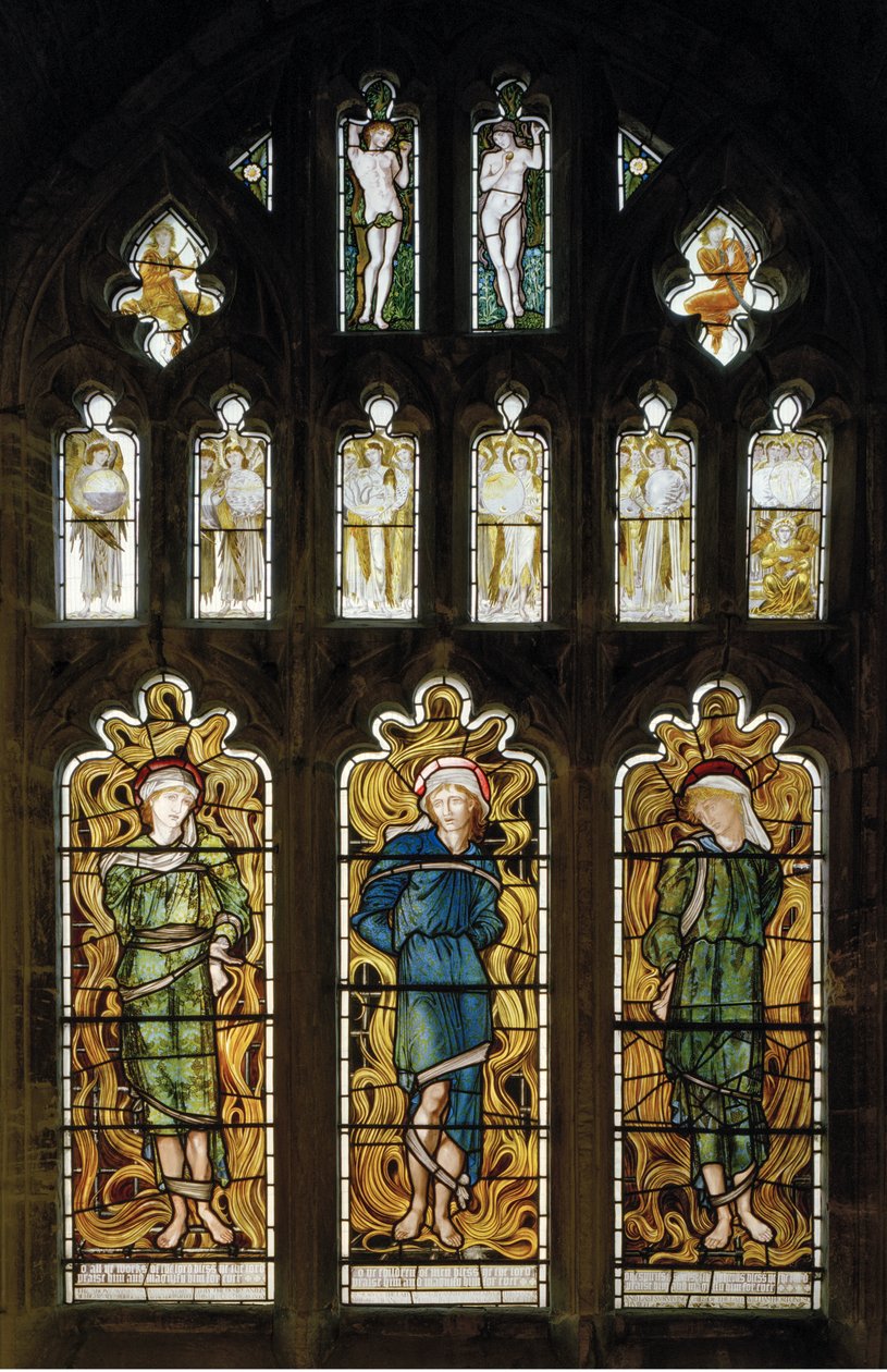 Ateşli Fırın, 1870 (vitray) by Edward Burne Jones