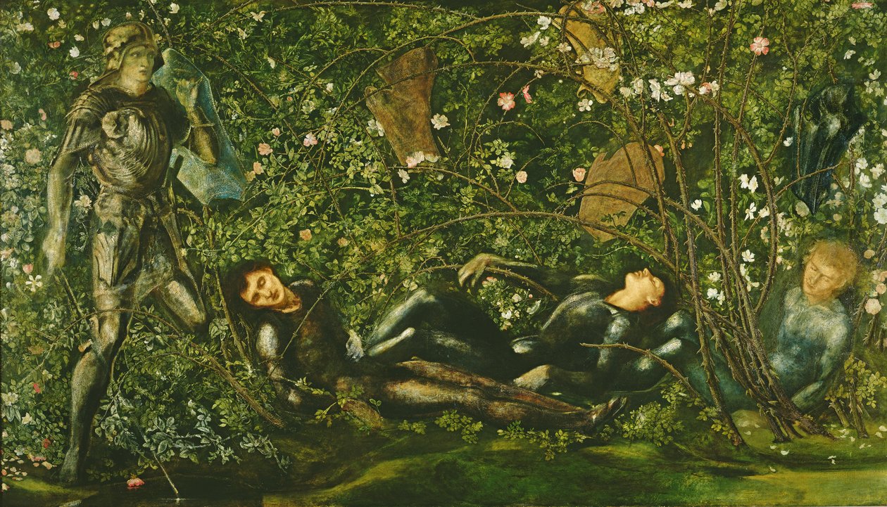 Şövalyeler ve Briar Rose, 1869 by Edward Burne Jones