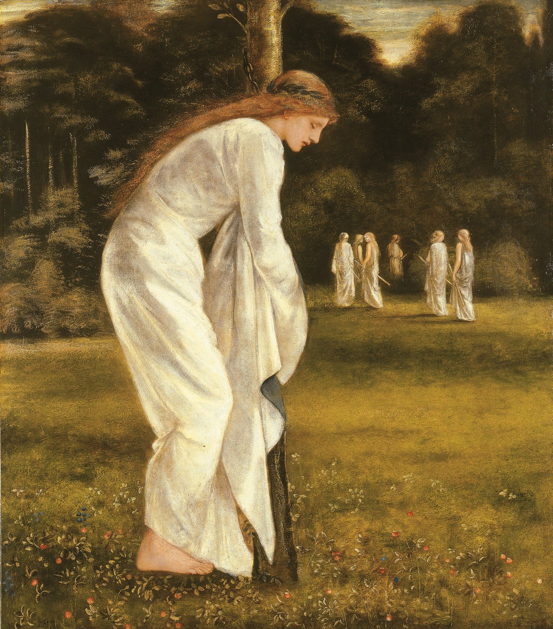 Ağaca Bağlanmış Prenses by Edward Burne Jones
