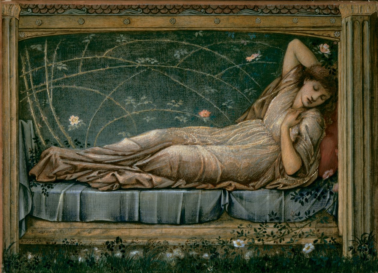 Uyuyan güzel by Edward Coley Burne Jones
