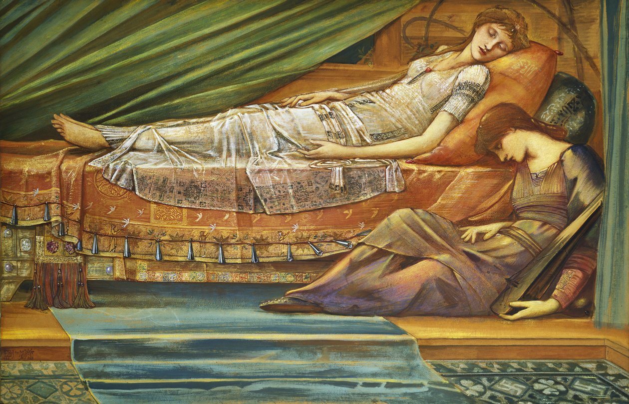 Uyuyan Prenses, c.1886-88 by Edward Burne Jones