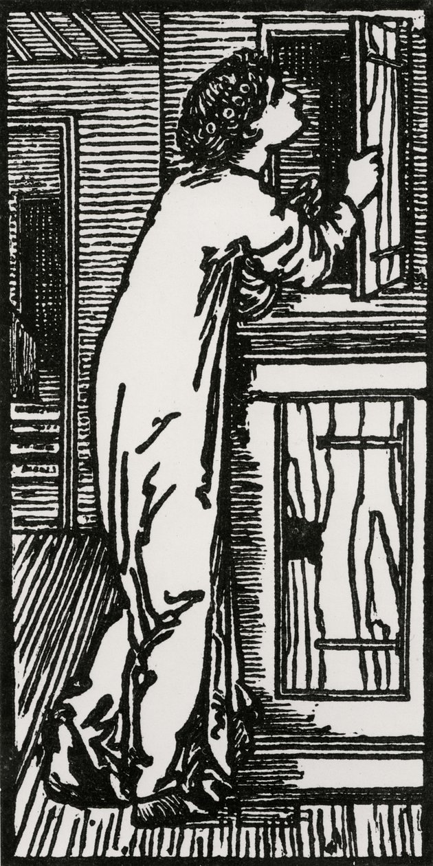Psyche Dolaba Bakıyor, 1866 by Edward Coley after Burne Jones