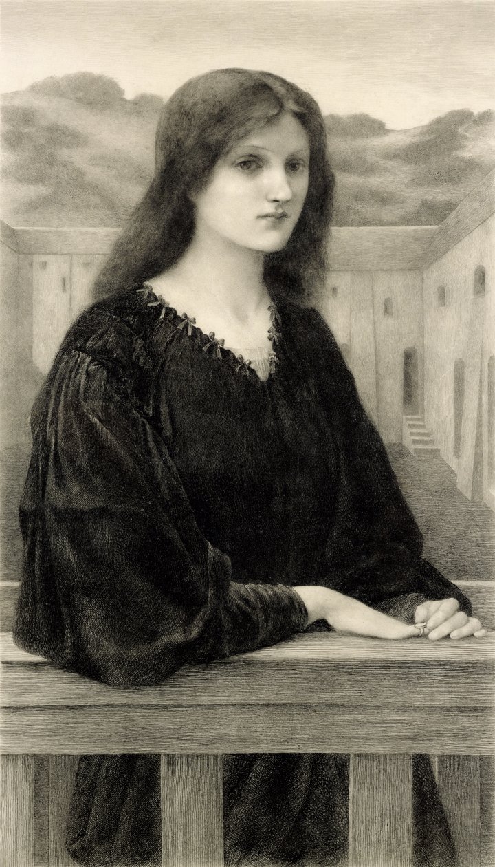 Emile Boilvin (1845-99) pub tarafından oyulmuş Vespertina Quies. Arthur Diş ve Oğulları tarafından, 1897 by Edward Coley after Burne Jones