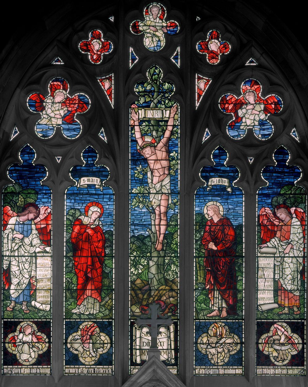 Birmingham, Acocks Green, St Mary The Virgin, East Window, Morris & Co., Edward Burne-Jones, John Henry Dearle (1859-1932), 1895 by Edward Coley and Dearle Burne Jones