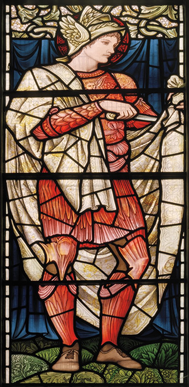 Wilden, All Saints, Morris & Co., Edward Burne-Jones, John Henry Dearle (1859-1932), St Martin, Cömertlik, 1902-1914, Louisa, Alfred, The Baldwins, Başbakan, Metodist, Worcestershire, Arts & C by Edward Coley and Dearle Burne-Jones