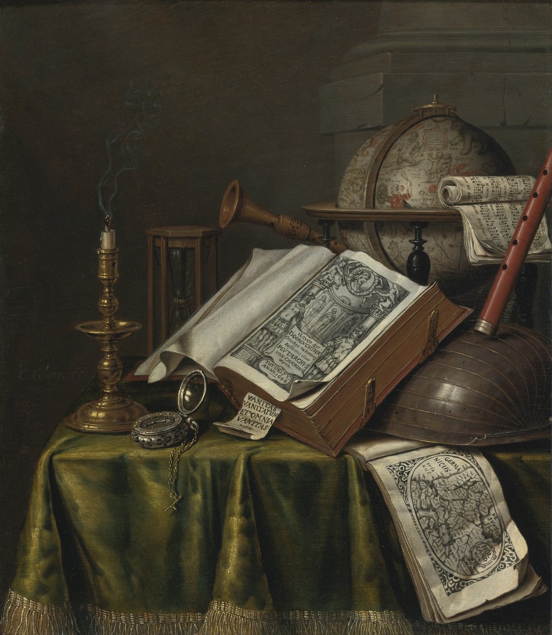 Natürmort Vanitas by Edward Collier