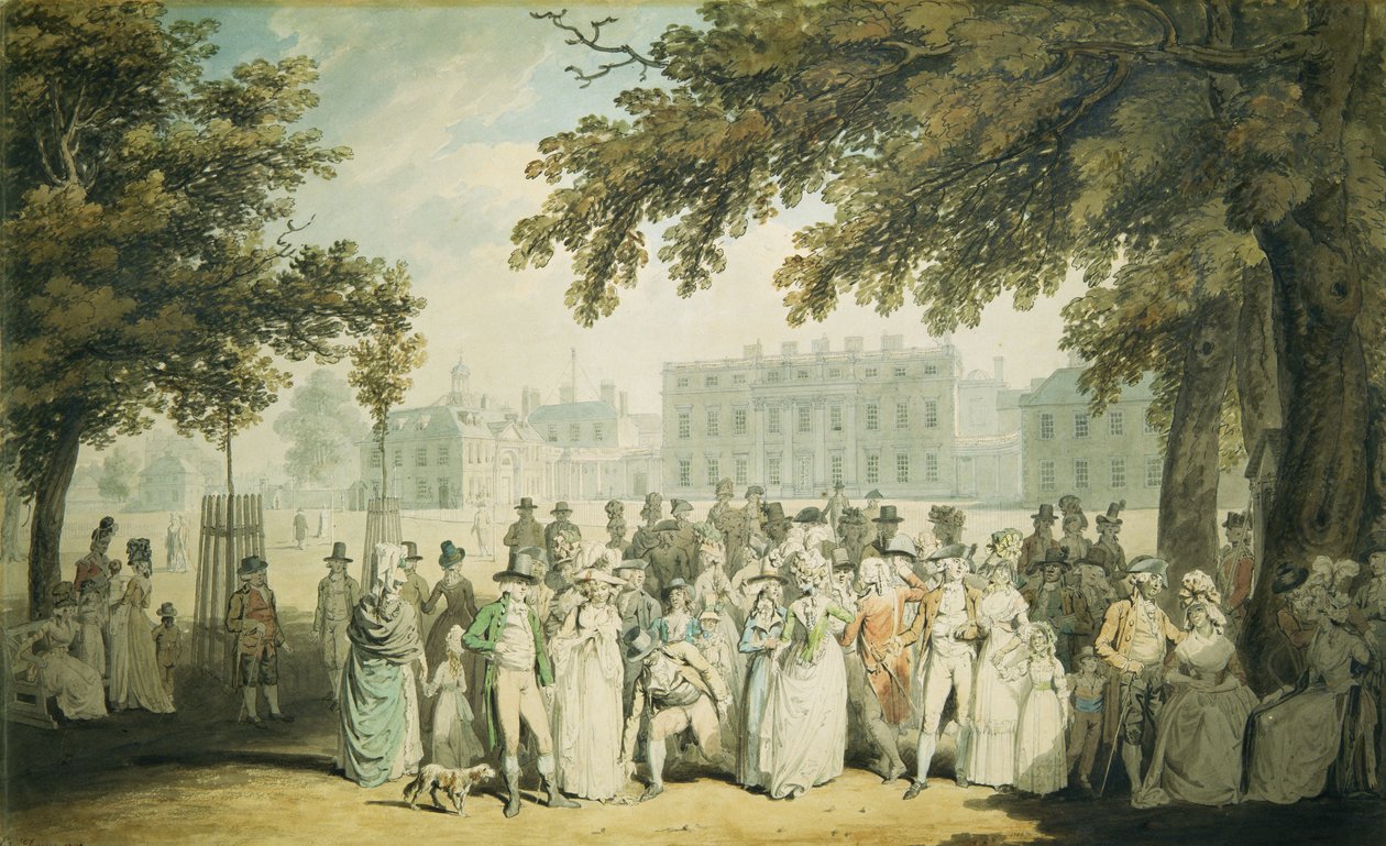Buckingham Evi, St.James Parkı, 1790 by Edward Dayes