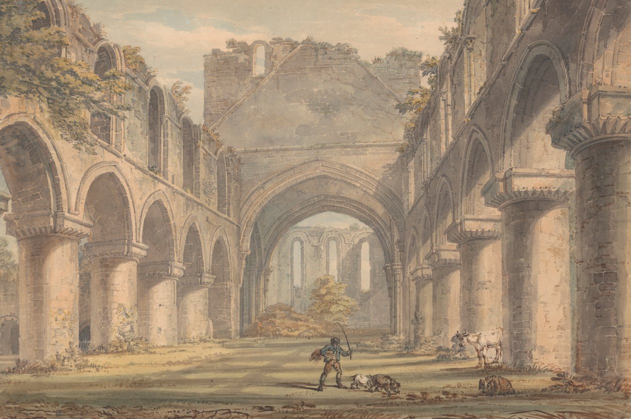 Buildwas Manastırı, Shropshire by Edward Dayes