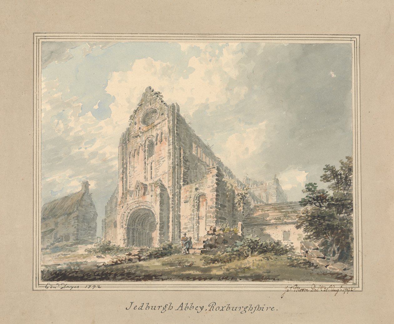 Jedburgh Manastırı, Roxburghshire by Edward Dayes