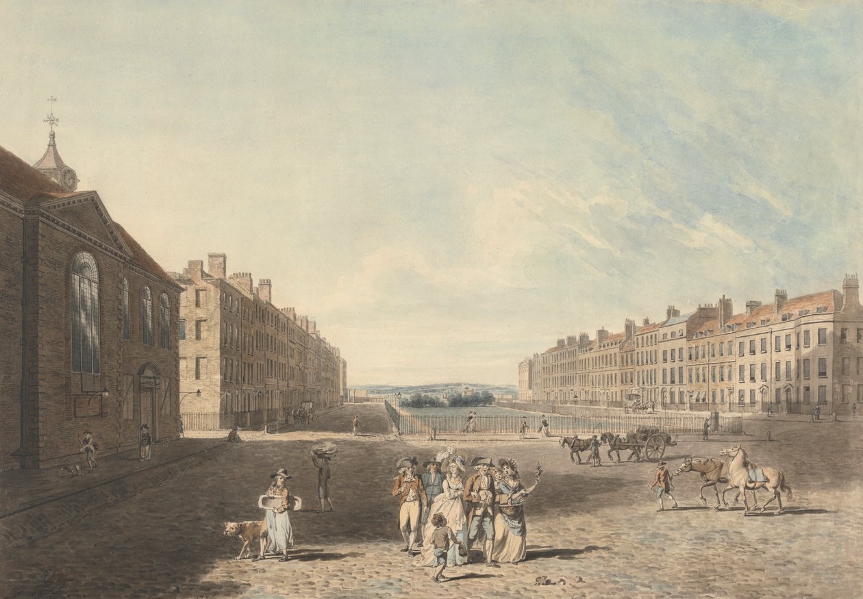 Kraliçe Meydanı, Londra by Edward Dayes