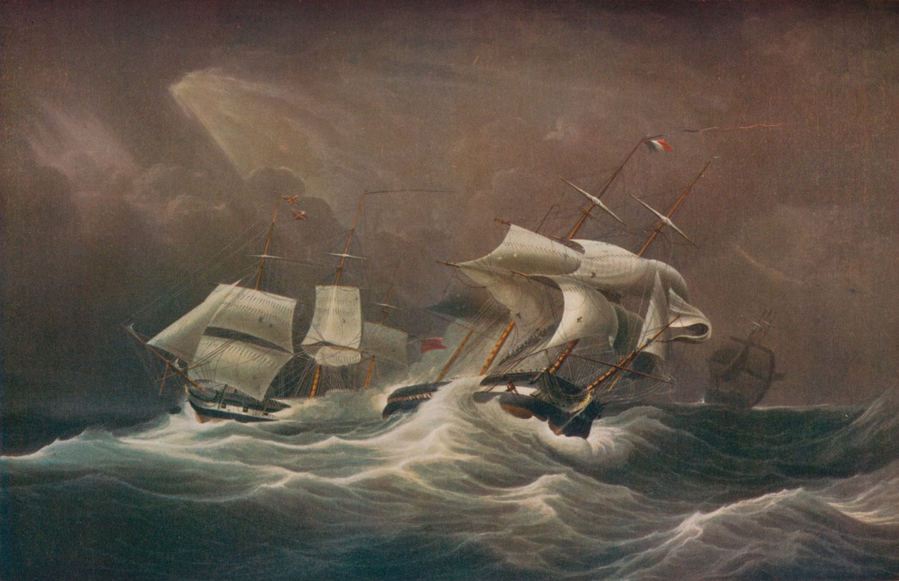 H.M.S. Fransız Droits-De-LHomme, 1797, 1829 by Edward Duncan