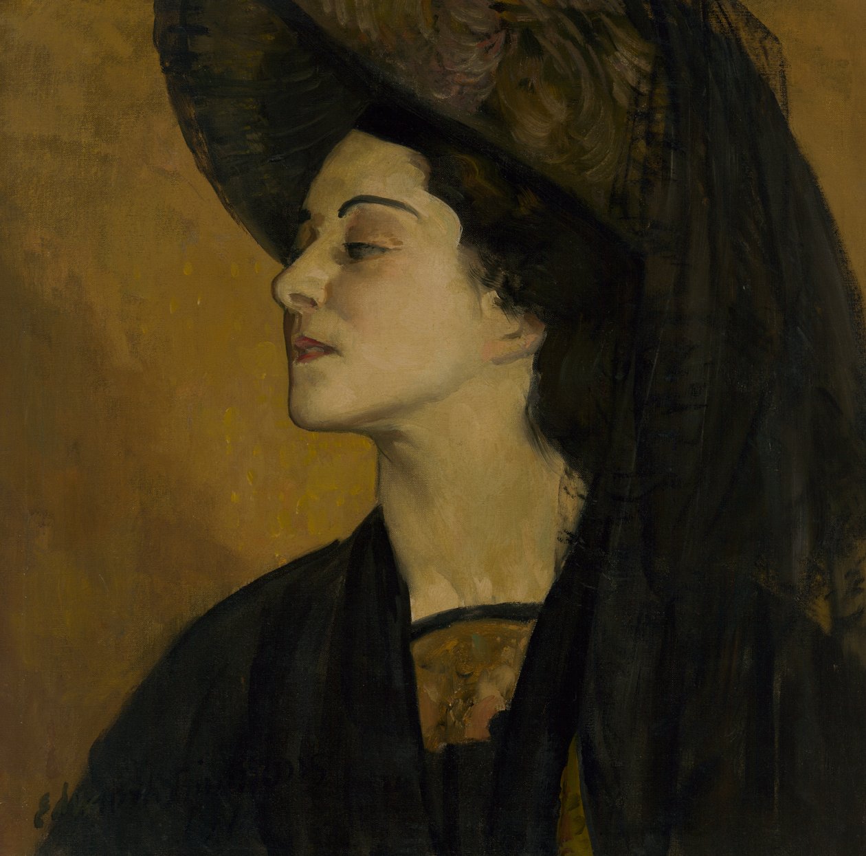Alla Nazımova, 1910. by Edward Emerson Simmons