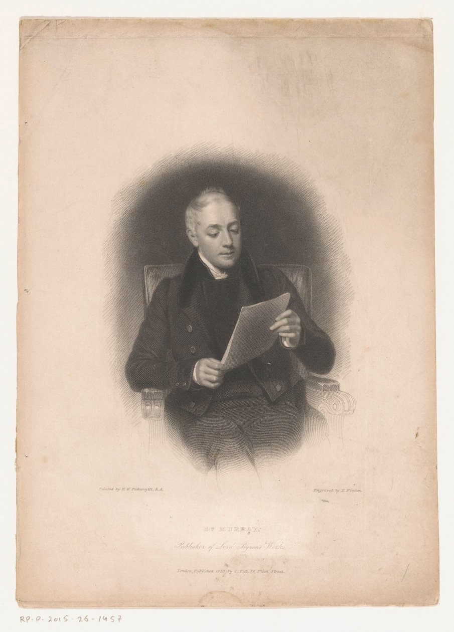 Portret van uitgever John Murray Bay Murray, Lord Byron