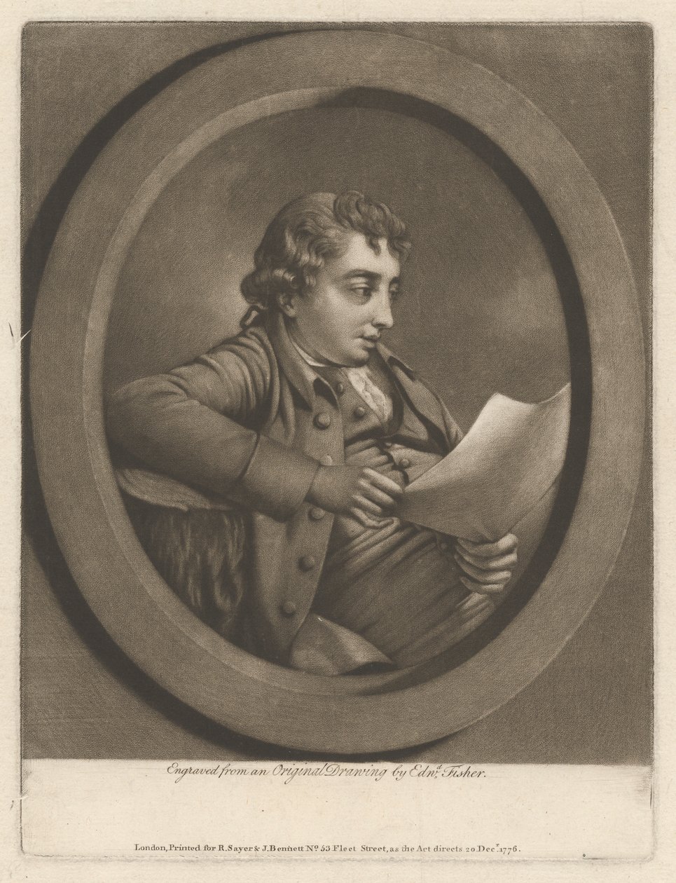 Burchell Baladı Okuyor by Edward Fisher