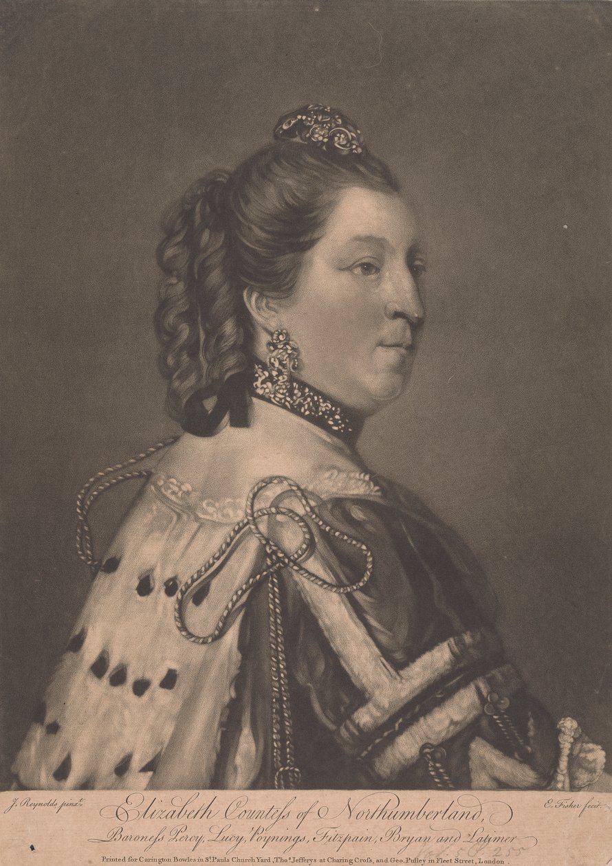 Elizabeth, Northumberland Kontesi by Edward Fisher