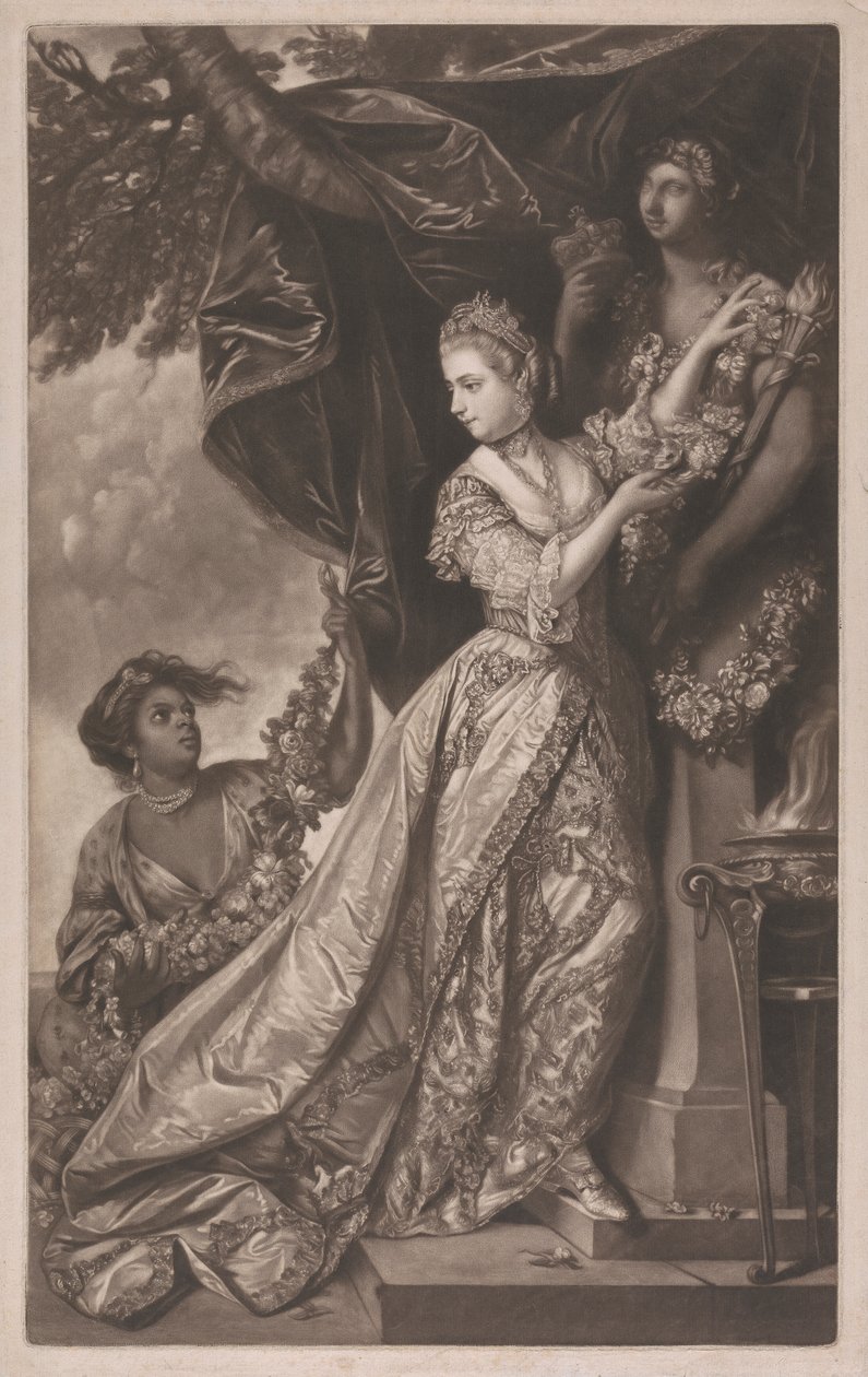 Leydi Elizabeth Keppel ve Hizmetkar by Edward Fisher