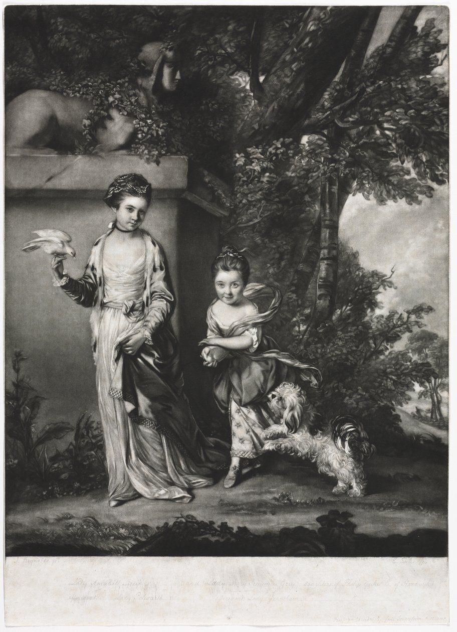 Bayanlar Amabel ve Mary Jemima Yorke by Edward Fisher