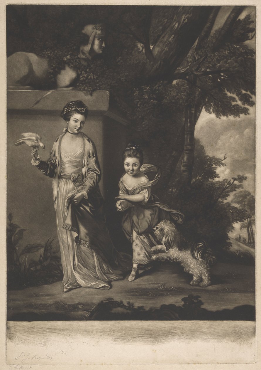 Bayanlar Amabel ve Mary Jemina Yorke by Edward Fisher