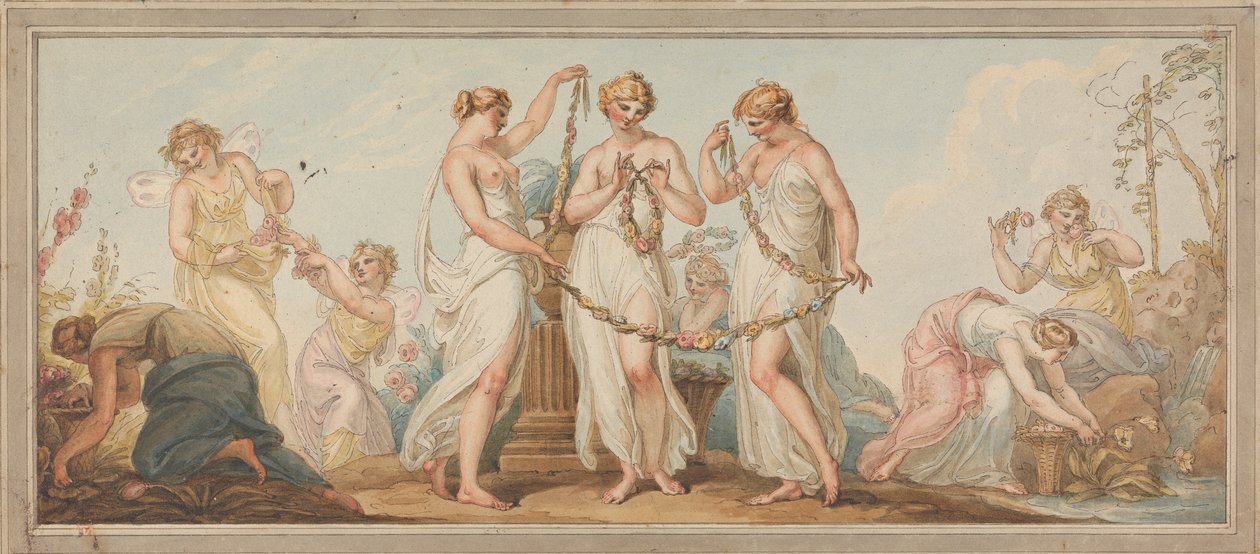 Bahar için Alegori by Edward Francis Burney