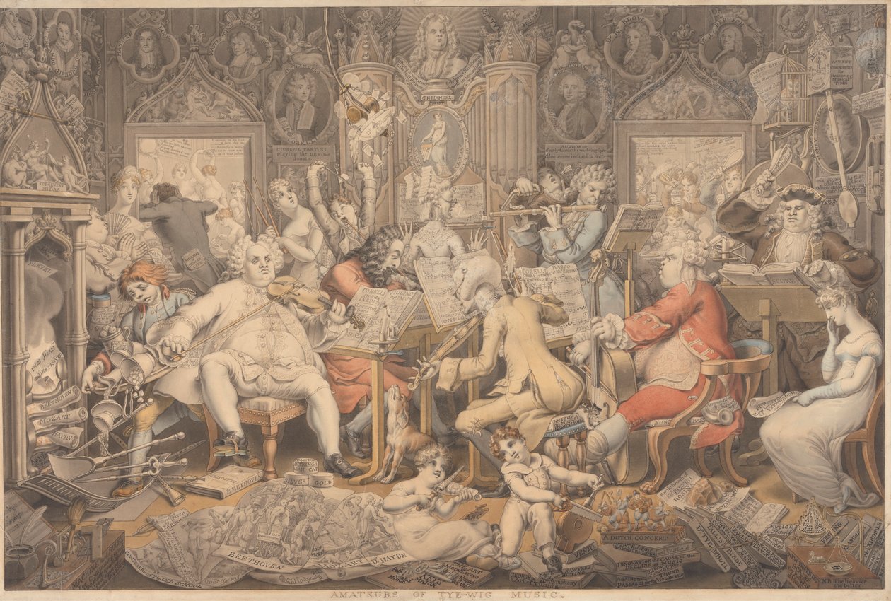 Tye-Wig Müziğinin Amatörleri by Edward Francis Burney