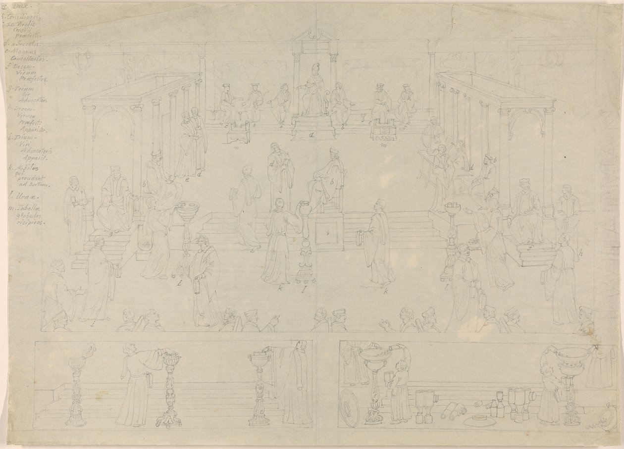 Roma Hükümet Dairesi için Tasarım (?) by Edward Francis Burney