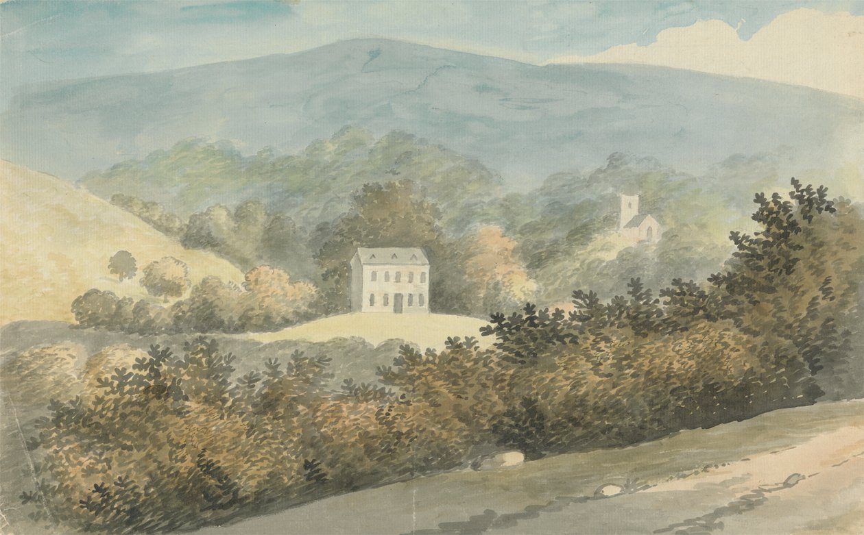 Evli Dağlık Manzara by Edward Francis Burney