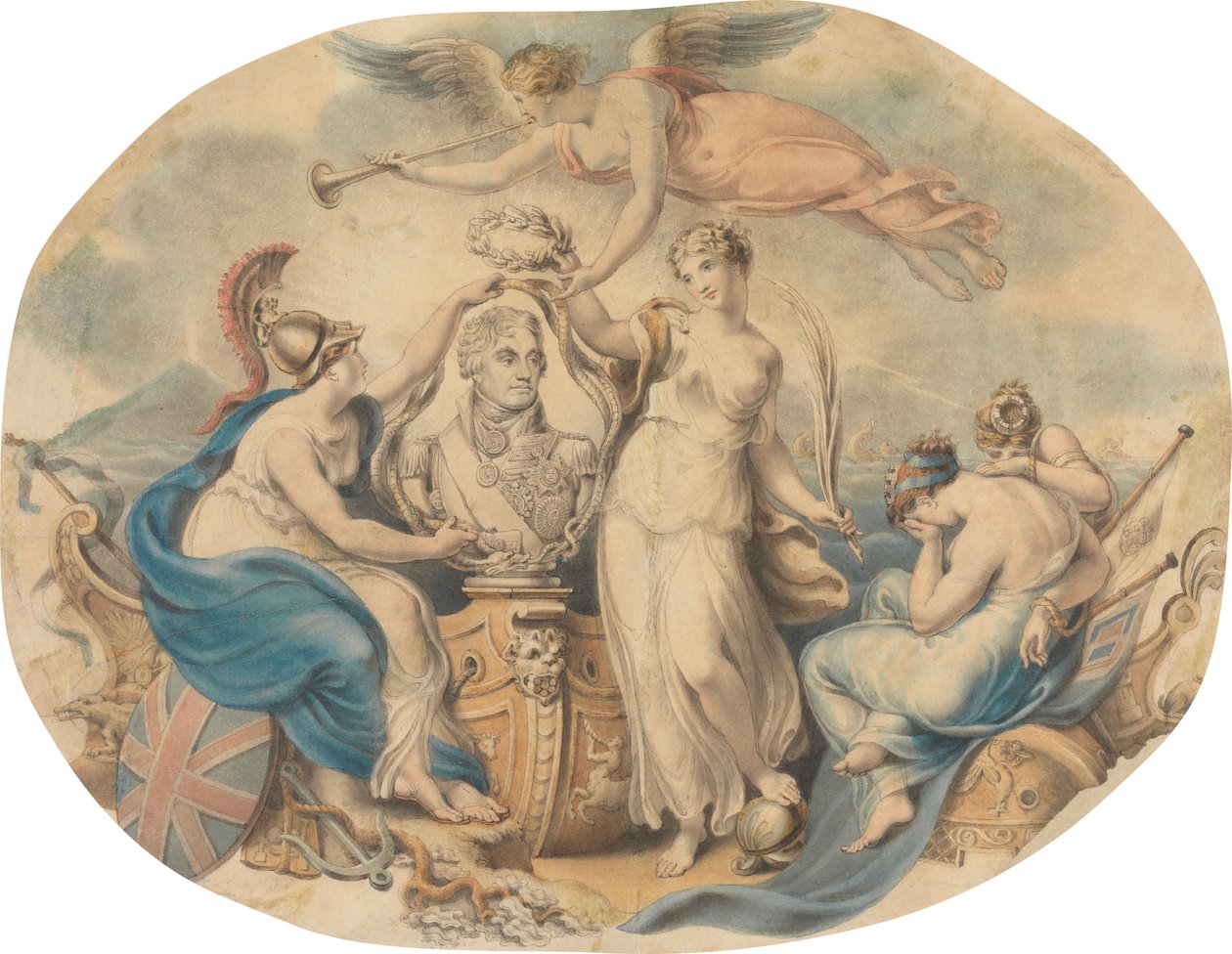 Nelson'a Saygı by Edward Francis Burney
