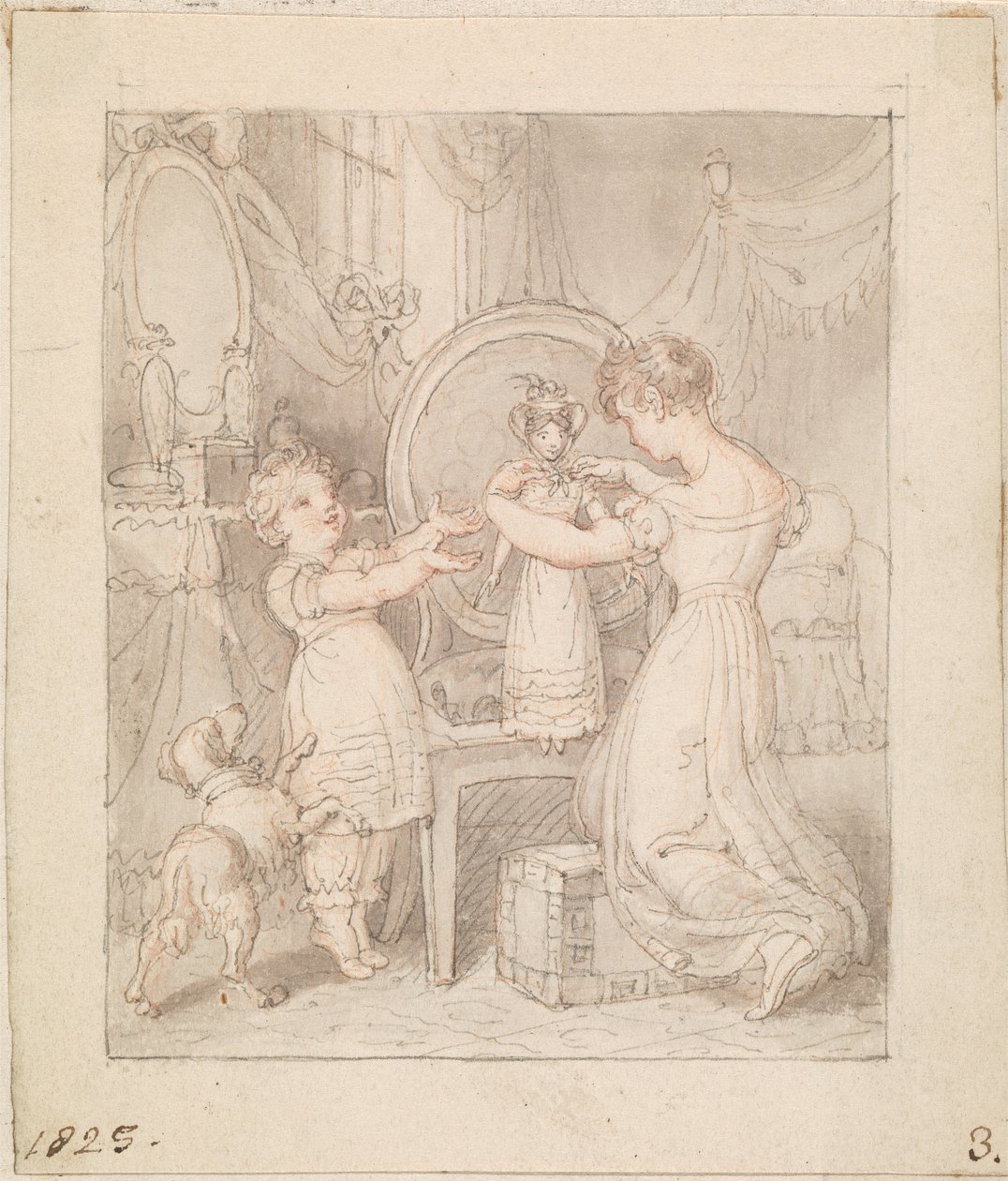 Resim için- The New Doll: Untitled by Edward Francis Burney