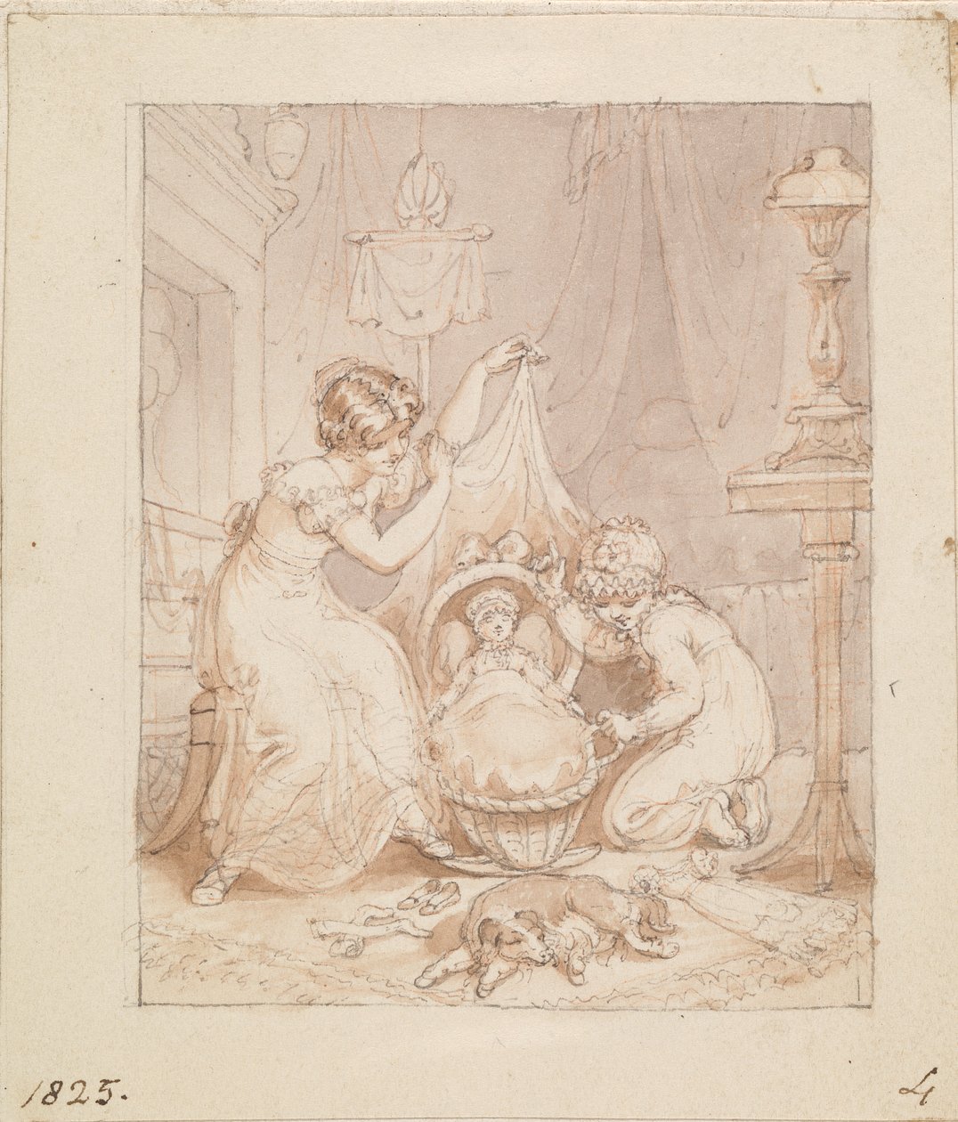 The New Doll için İllüstrasyon: İsimsiz by Edward Francis Burney