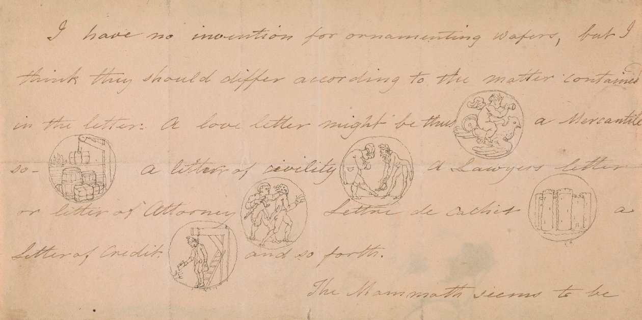 Mühür Desenli Mektup (?) by Edward Francis Burney