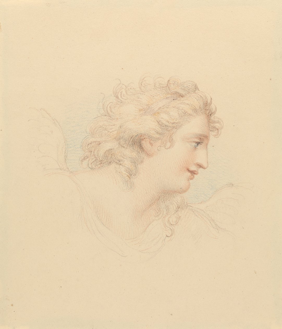 Kadın Başın Profil Çalışması by Edward Francis Burney