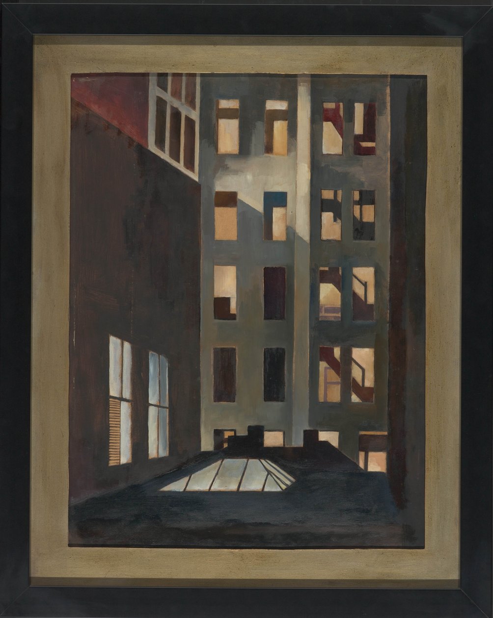 Çatılar, New York, 1916 dolayları (tuval üzerine yağlıboya) by Edward Franklin Fisk