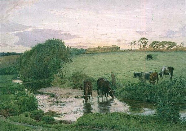 Mawgan, Cornwall yakınlarında by Edward Frederick Brewtnall