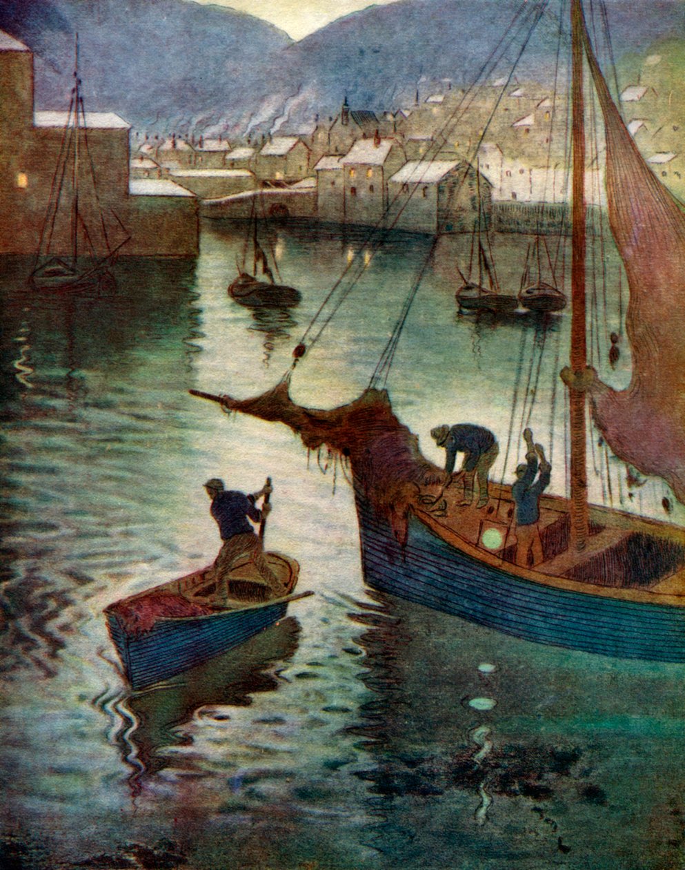 Liman, Polperro, Cornwall, 1924-1926 by Edward Frederick Ertz