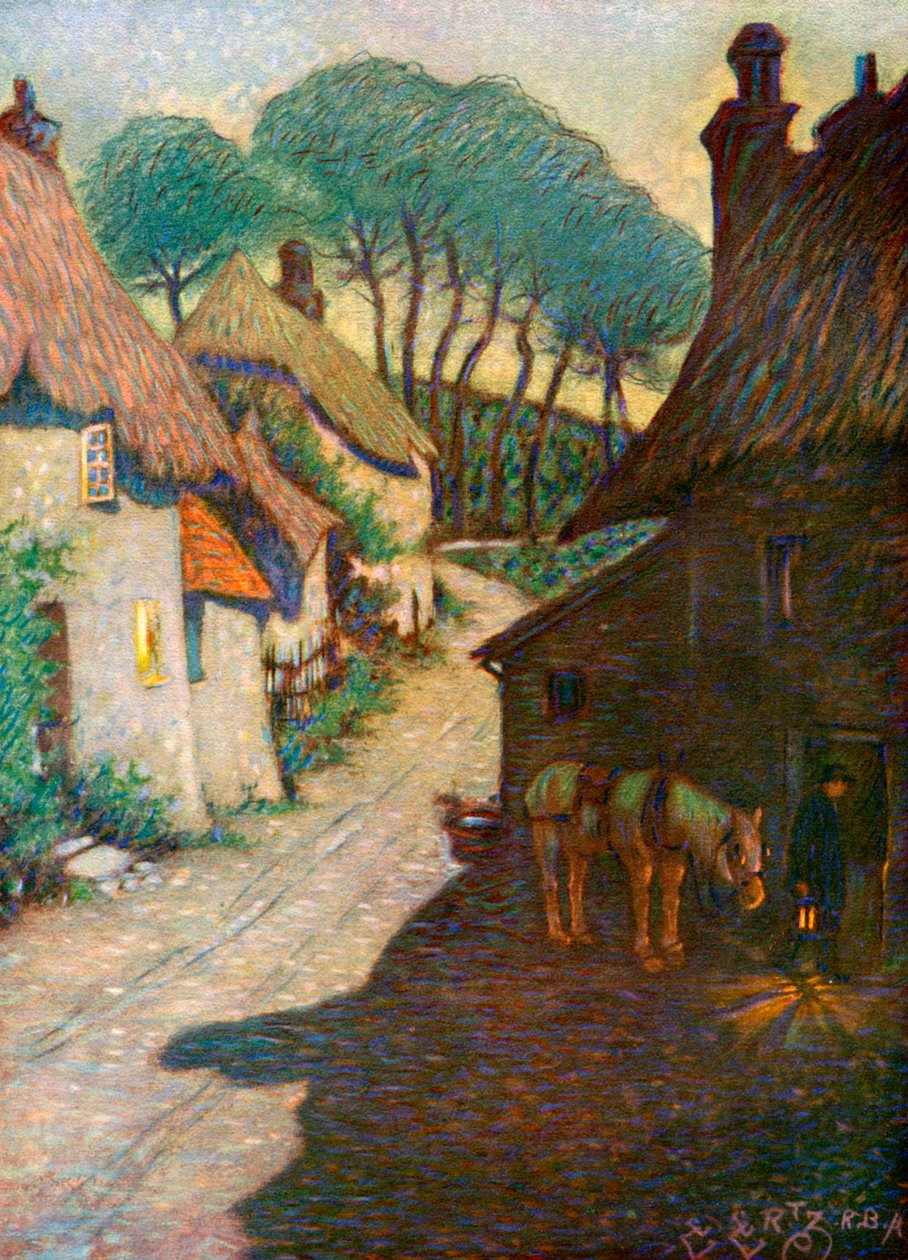 Thurlestone Köyü, Güney Devon, 1924-1926 by Edward Frederick Ertz
