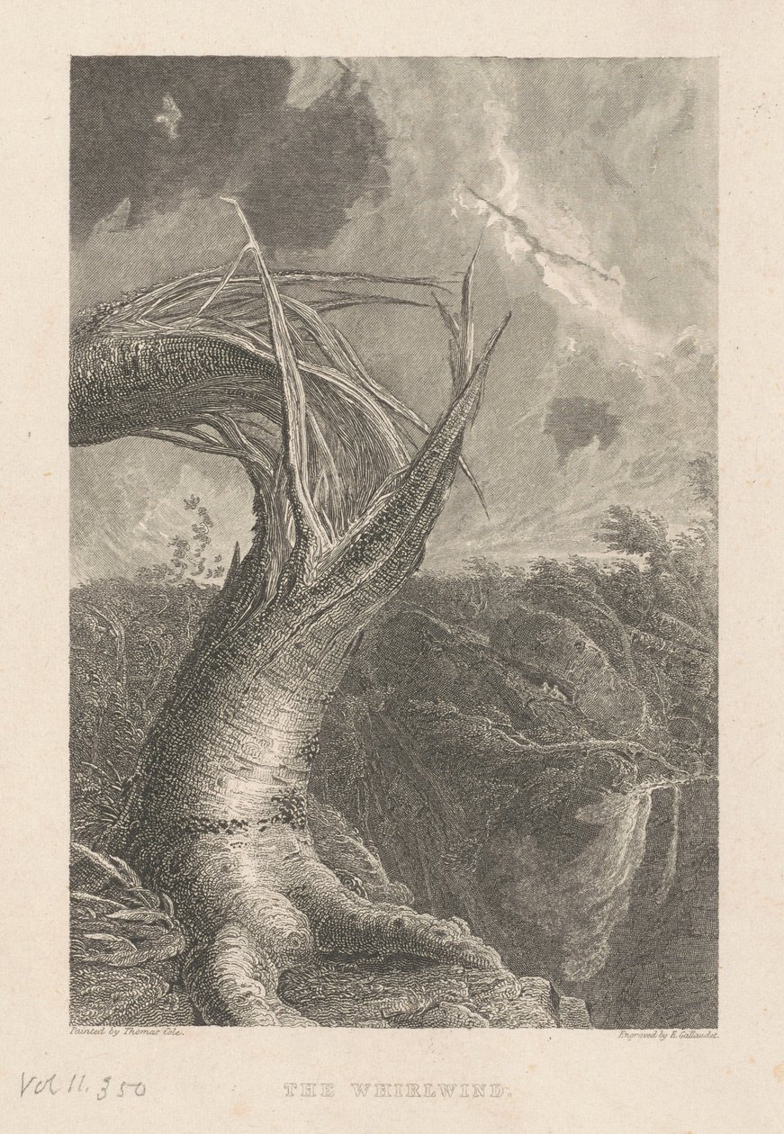 kasırga by Edward Gallaudet, after Thomas Cole