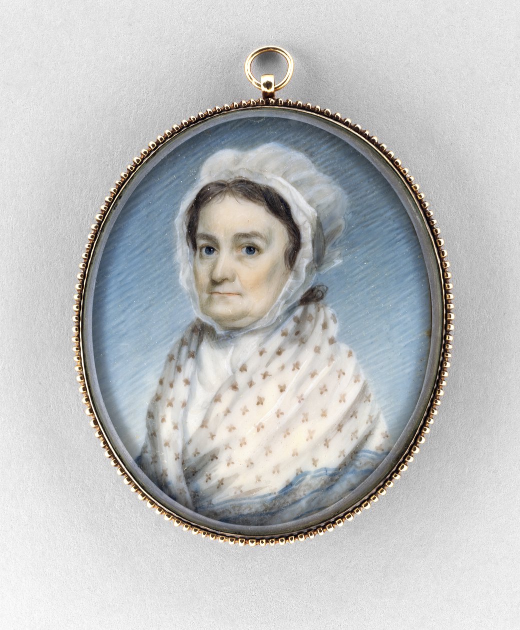 Mary Gould Almy, c.1797-1800 (fildişi üzerine suluboya) by Edward Greene Malbone
