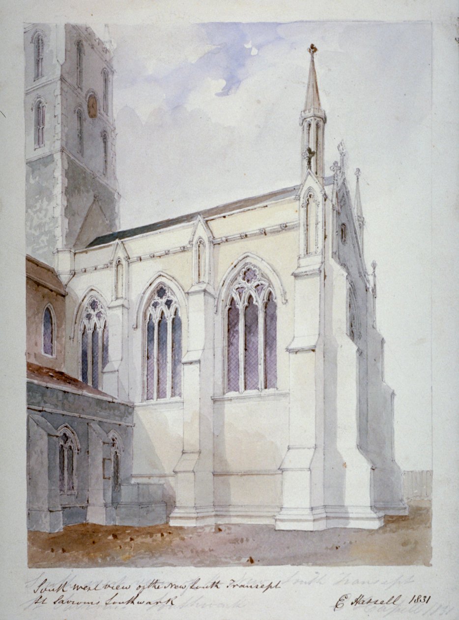 Southwark Katedrali, Londra, 1831 by Edward Hassell