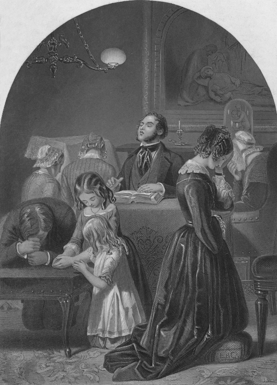 Aile İbadeti, c1870 by Edward Henry Corbould