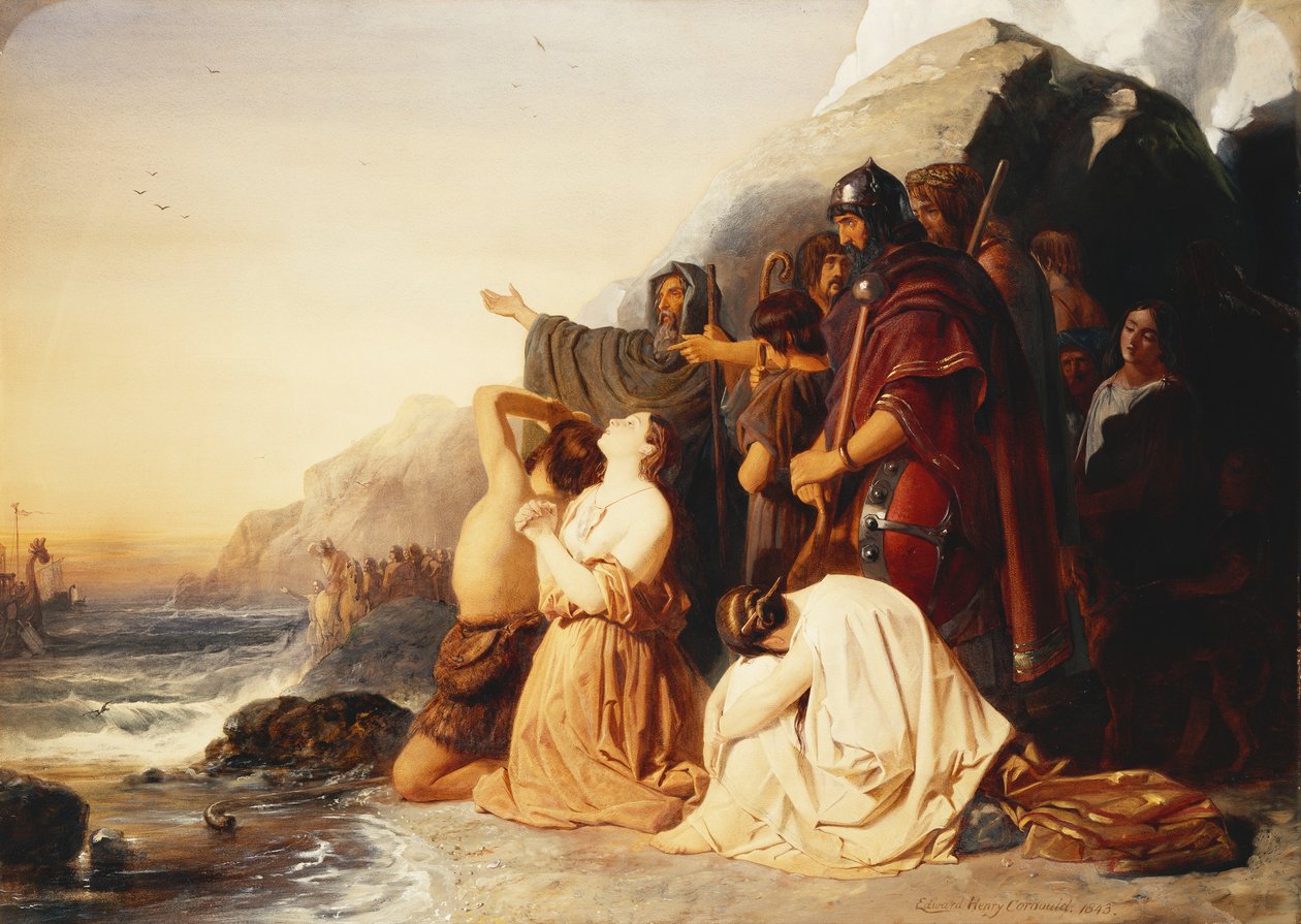 Britanyalılar, Son Roma Lejyonunun Ayrılışına Üzüntü Veriyor, 1843 by Edward Henry Corbould