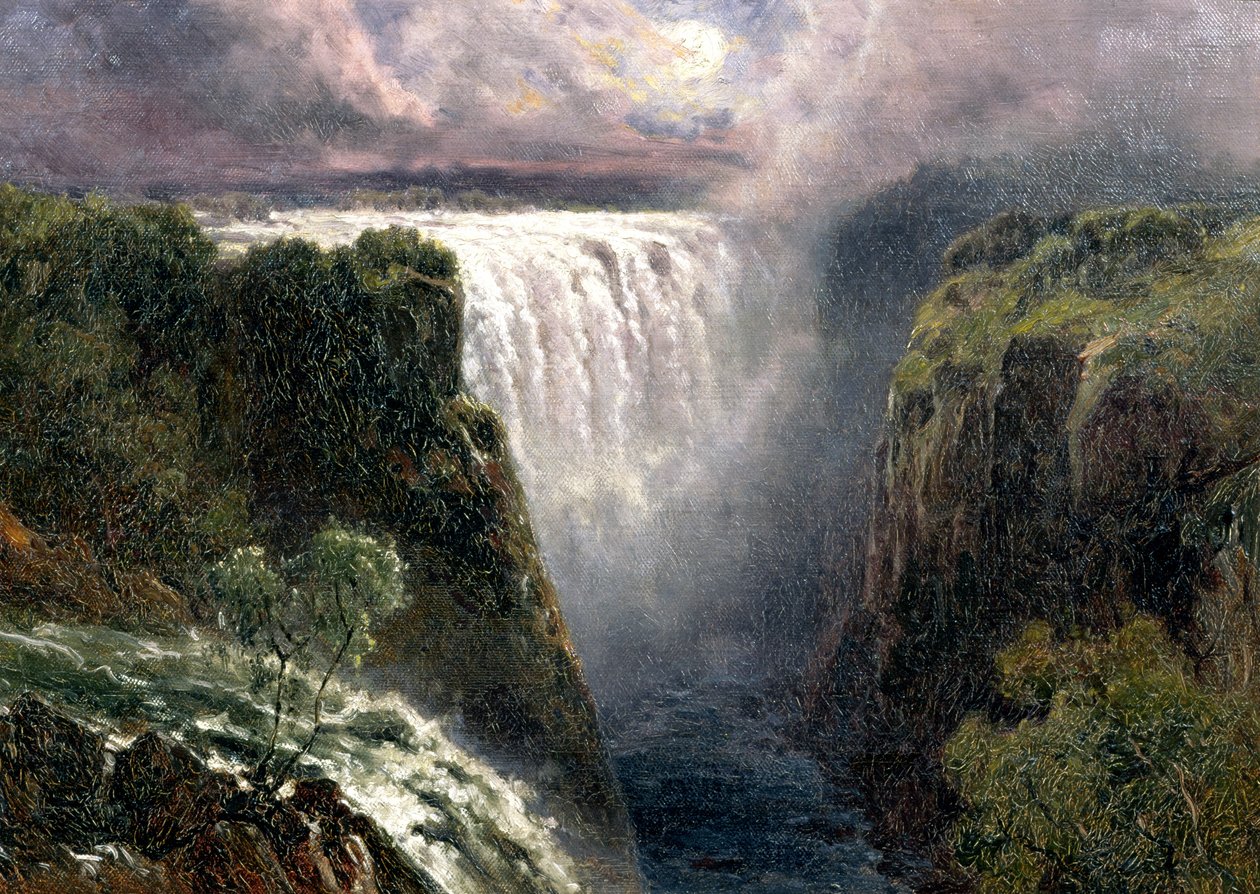 Victoria Şelalelerinden Bir Görünüm by Edward Henry Holder
