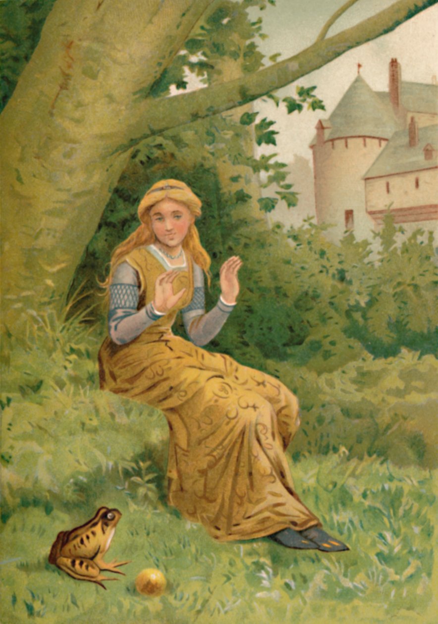 Kurbağa Prens ve Kralın Kızı, 1901 by Edward Henry Wehnert