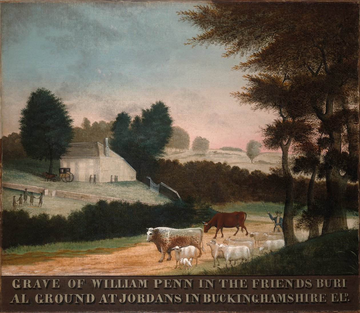 William Penn'in Mezarı by Edward Hicks