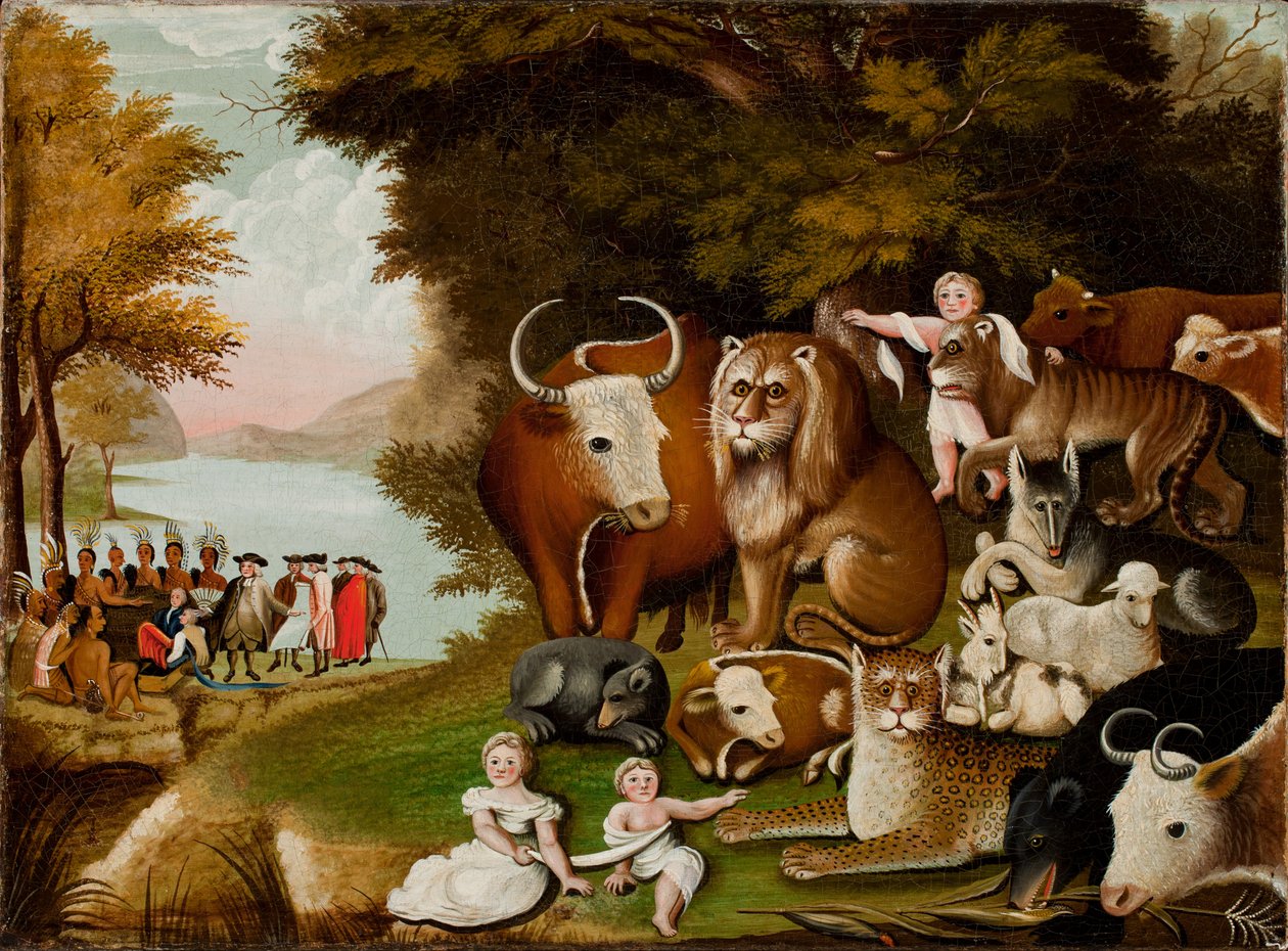 Barışçıl Krallık, c.1833 by Edward Hicks