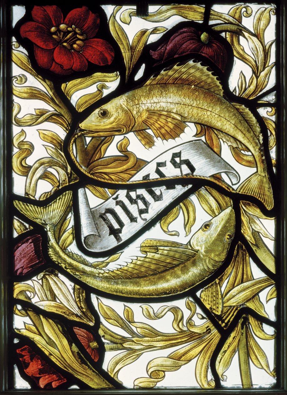 Pownall Hall, Shrigley & Hunt (1873-1982), Edward Holmes Jewitt (1849-1929), Burçlar, Balık, 1886 by Edward Holmes Jewitt